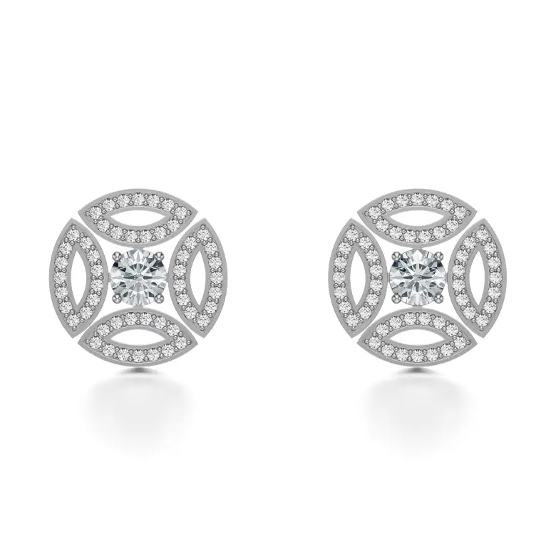 Kolczyki koła w białym złocie AJK_029